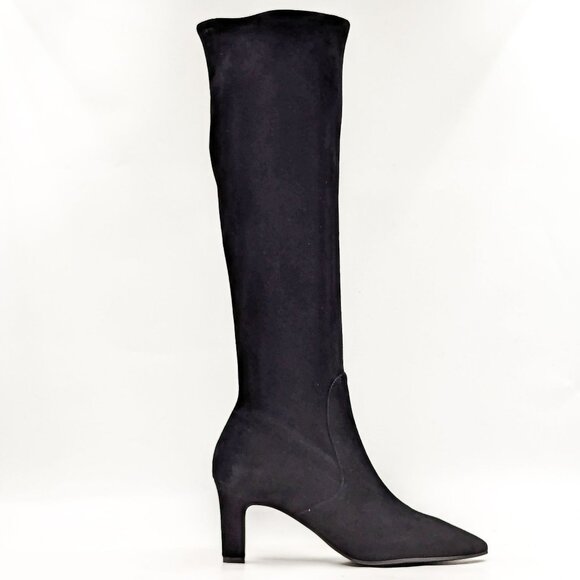 Stuart Weitzman Women Brooks Tall Black Suede Dress Office Boots sz 9US EUR 39.5 - Picture 9 of 11